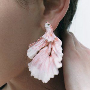 NWT ZARA FISH EARRINGS